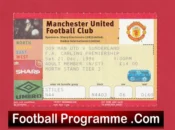 Manchester United v Sunderland 1996 – Football Ticket
