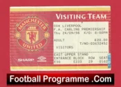 Manchester United v Liverpool 1998 – Man Utd Ticket Treble Season