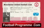 Manchester United v Borussia Dortmund 1997 – Semi Final Match Ticket