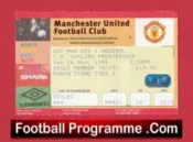 Manchester United v Arsenal 1996 – Football Ticket