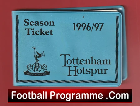 Tottenham Hotspur Season Ticket Book LMTB 1996 1997 Blue - Image 2