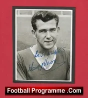 Manchester United Tommy Heron Autograph Signed Picture 1950s