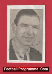 Manchester United Reg Allen Autograph Signed Picture 1950s