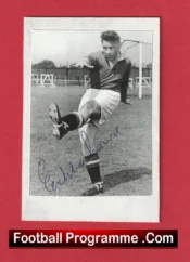 Manchester United Eddie Lewis Autograph Signed Picture 1950s