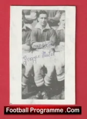 Manchester United George Mutch Autograph Signed Picture 1930s
