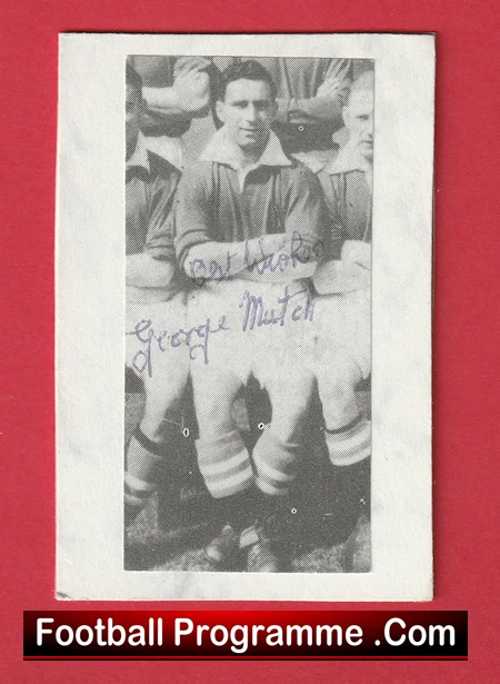 Manchester United George Mutch Autograph Signed Picture 1930s - Image 2