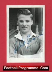 Manchester United Albert Scanlon Autograph Signed Picture 1950s