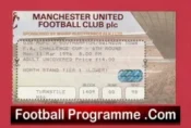 Manchester United v Southampton 1996 – FA Cup Match Ticket