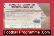 Manchester United v Southampton 1996 – FA Cup Match Ticket