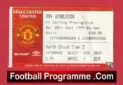 Manchester United v Wimbledon 1999 – Match Ticket