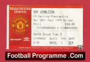 Manchester United v Wimbledon 1999 – Match Ticket