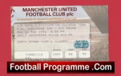 Manchester United v Southampton 1996 – Match Ticket