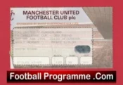 Manchester United v Sunderland 1996 – Match Ticket FA Cup
