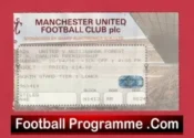 Manchester United v Nottingham Forest 1996 – Football Ticket