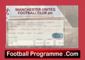 Manchester United v Nottingham Forest 1996 – Football Ticket