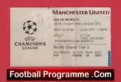 Manchester United v Monaco 1998 – Football Ticket