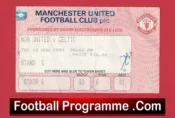 Manchester United v Glasgow Celtic 1993 – Match Ticket
