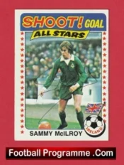 Manchester United Sammy McIlroy Autograph Signed Football Card Man Utd