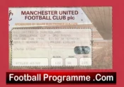 Manchester United v Sunderland 1996 – Match Ticket FA Cup