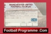 Manchester United v Blackburn Rovers 1996 – Football Ticket