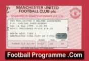 Manchester United v Bolton Wanderers 1995 – Match Ticket
