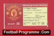 Manchester United v Derby County 1999 – Treble Season Ticket
