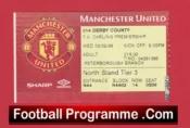 Manchester United v Derby County 1999 – Treble Season Ticket