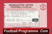 Manchester United v Liverpool 1995 – Match Ticket