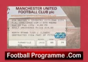 Manchester United v Coventry City 1996 – Match Ticket FA Cup