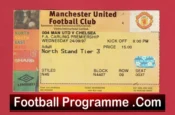 Manchester United v Chelsea 1997 – Football Ticket