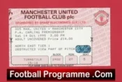 Manchester United v Manchester City 1995 – Ticket Man Utd