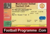 Manchester United v Southampton 1997 – Match Ticket