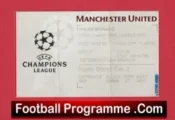 Manchester United v Monaco 1998 – Football Match Ticket