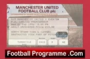 Manchester United v Everton 1996 – Football Ticket