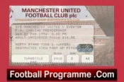 Manchester United v Everton 1996 – Football Ticket