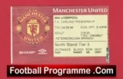 Manchester United v Liverpool 1998 – Man Utd Ticket Treble Season