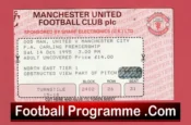 Manchester United v Manchester City 1995 – Ticket Man Utd