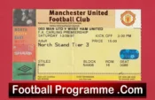 Manchester United v West Ham United 1997 – Match Ticket