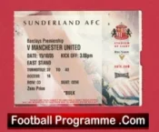 Sunderland v Manchester United 2005 – Football Ticket