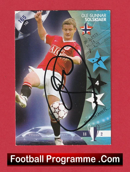 Manchester United Paul Scholes Autograph Signed Football Card Man Utd - Image 2