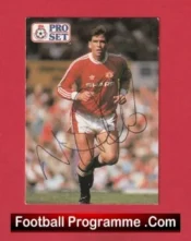 Manchester United Neil Webb Autograph Signed Football Card Man Utd