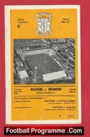 Watford v Bradford 1962