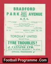 Bradford Park Avenue v Torquay United 1964
