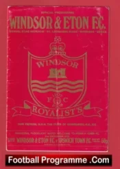 Windsor Eton v Ipswich Town 1975 – First Floodlights