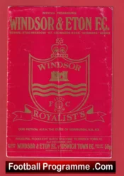 Windsor Eton v Ipswich Town 1975 – First Floodlights