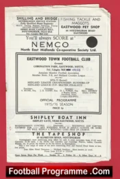 Eastwood Town v Sutton Town 1975
