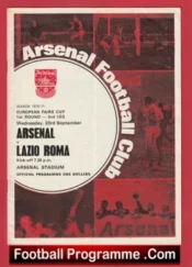 Arsenal v Lazio Roma 1970 – Fairs Cup