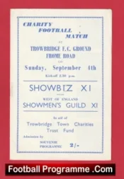 Showmens Guild v Showbiz X1 early 1960s – Tommy Steele Etc