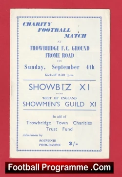 Showmens Guild v Showbiz X1 early 1960s - Tommy Steele Etc