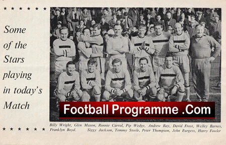 Showbiz X1 v Billy Wright X1 1964 - Broomfield Park Sean Connery - Image 3
